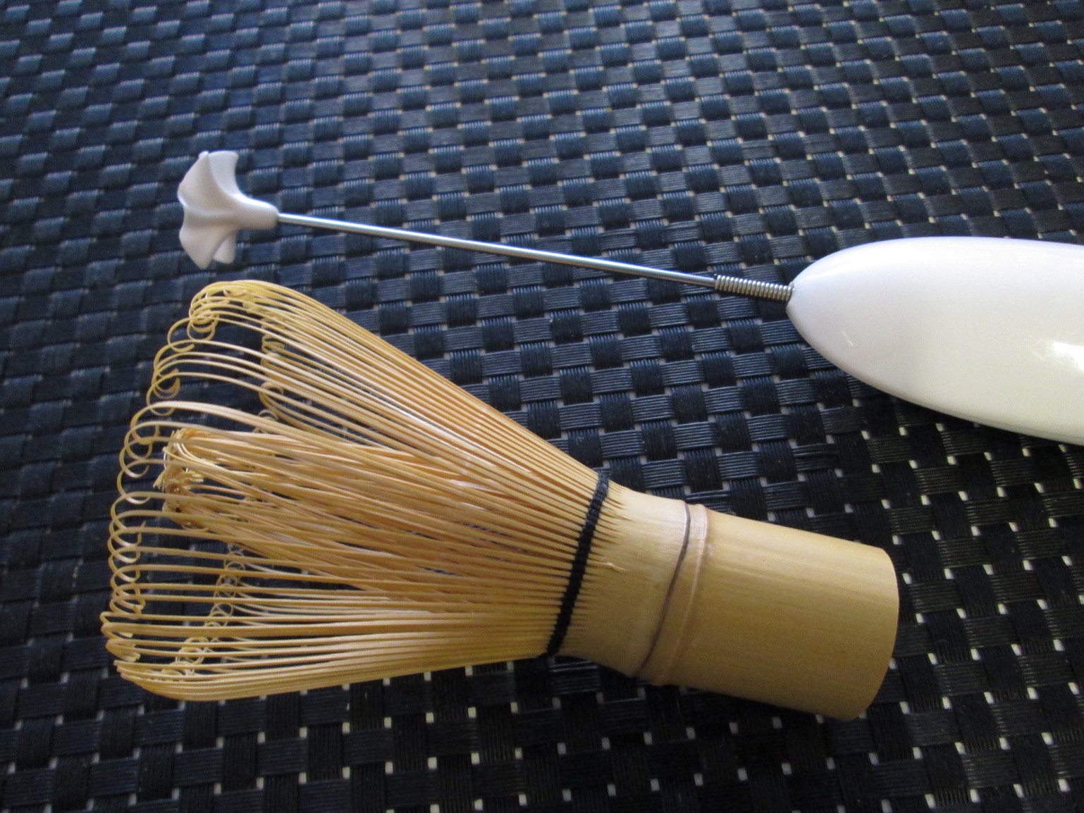 Bamboo Whisk or Electric Frother